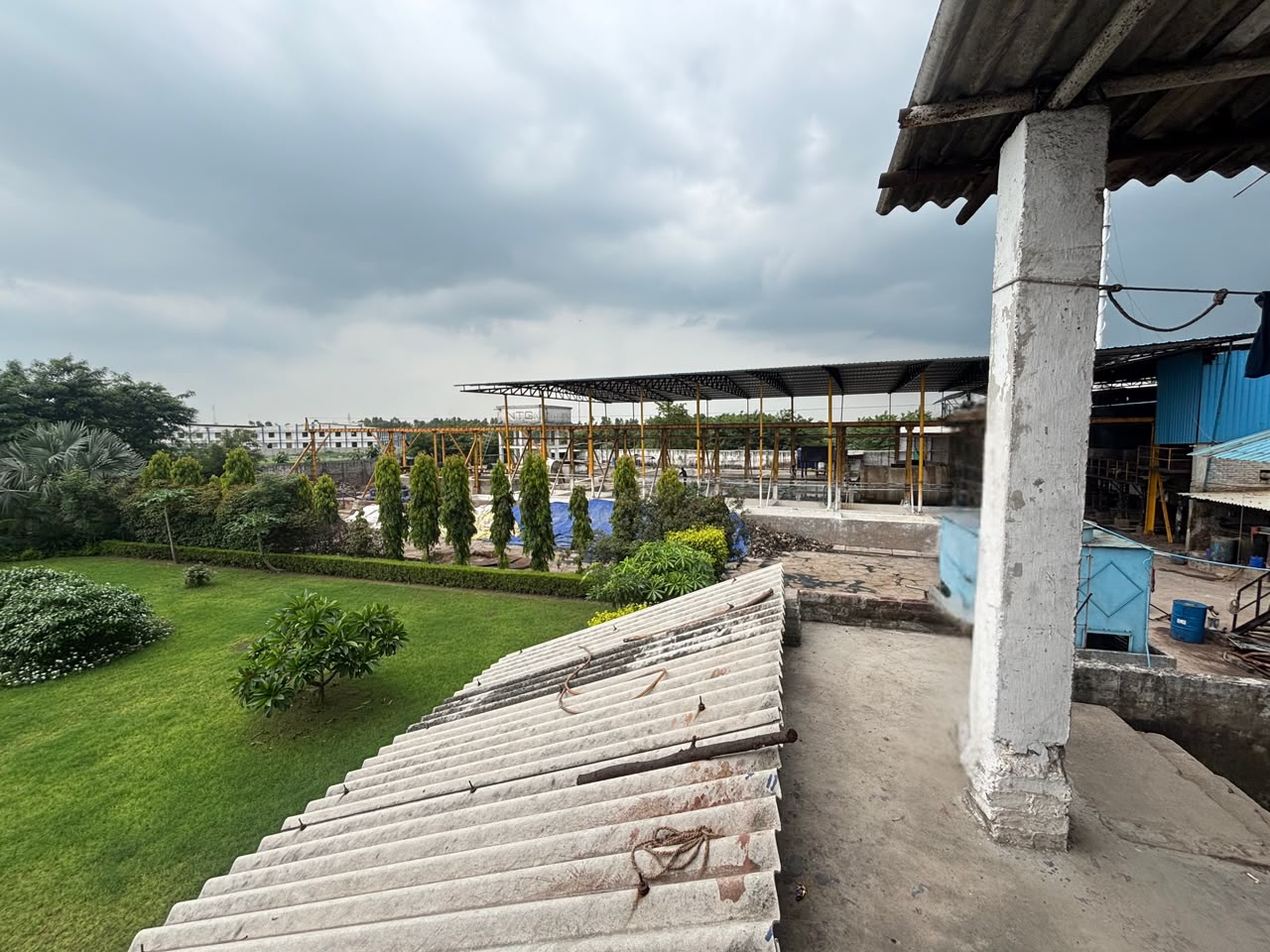 Evaporation and drying tower at NTG plant